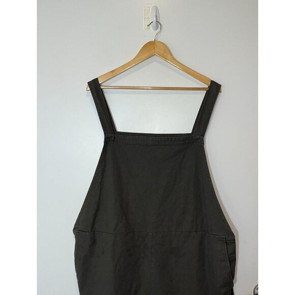 Eileen. Fisher Cottoon Hemp Stretch Shot Overalls  Size 2x Womens in Green Army - Picture 5 of 11